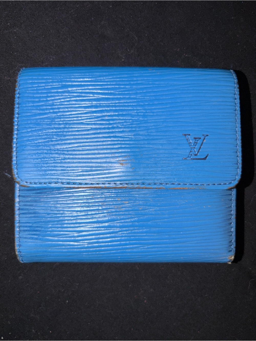 Louis Vuitton Blue Epi Leather Wallet